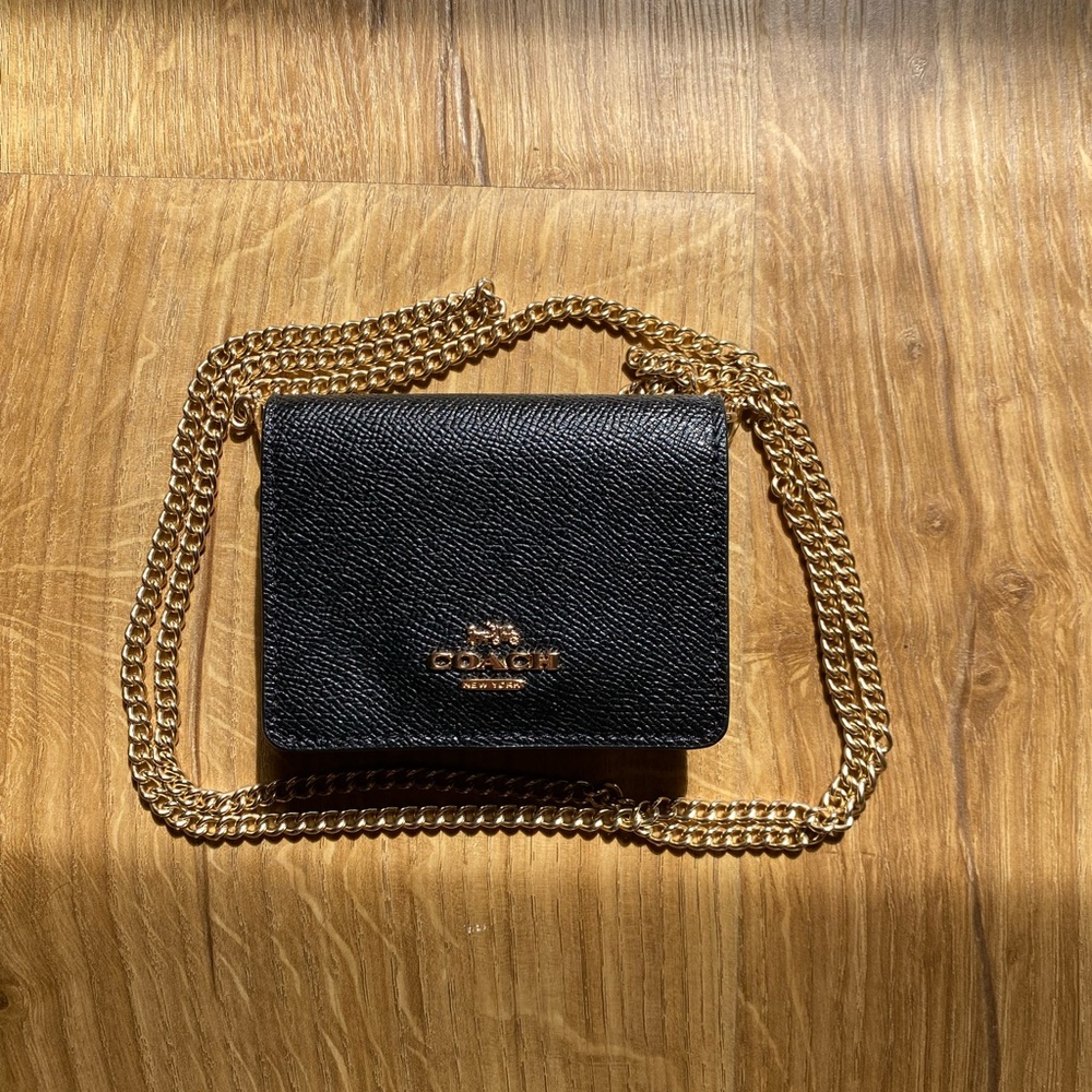 Coach Wallet on Gold Chain